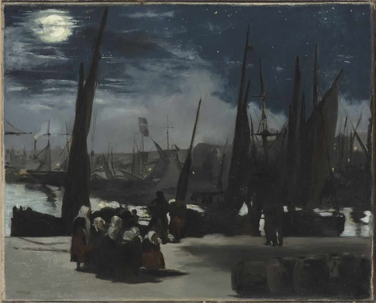 Edouard Manet, Clair de Lune sur le port de Boulogne, huile sur toile, 1869