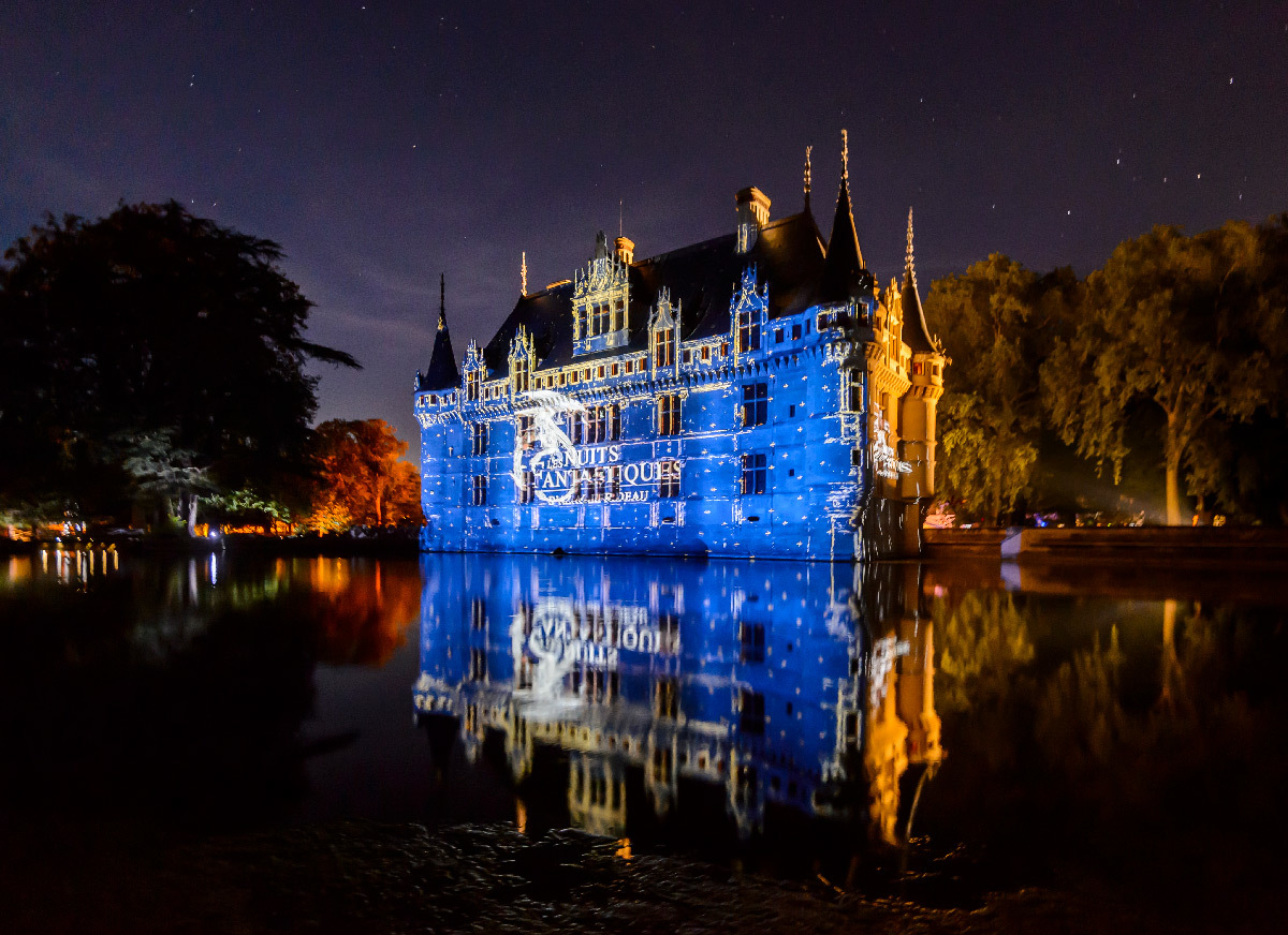 Les Nuits Fantastiques, château d'Azay le Rideau, France - son et lumière - création 2019 Explore studio © Léonard de Serres - CMN