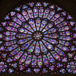 Cathédrale Notre-Dame de Paris, rosace nord du transept, vue intérieure - Novembre 2017 © Vincent Laganier