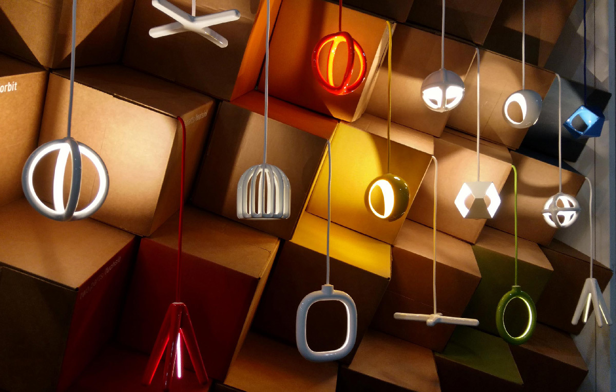 Lampes suspendues en impression 3D - Fabricant Two Parts - Designer © Christo Logan