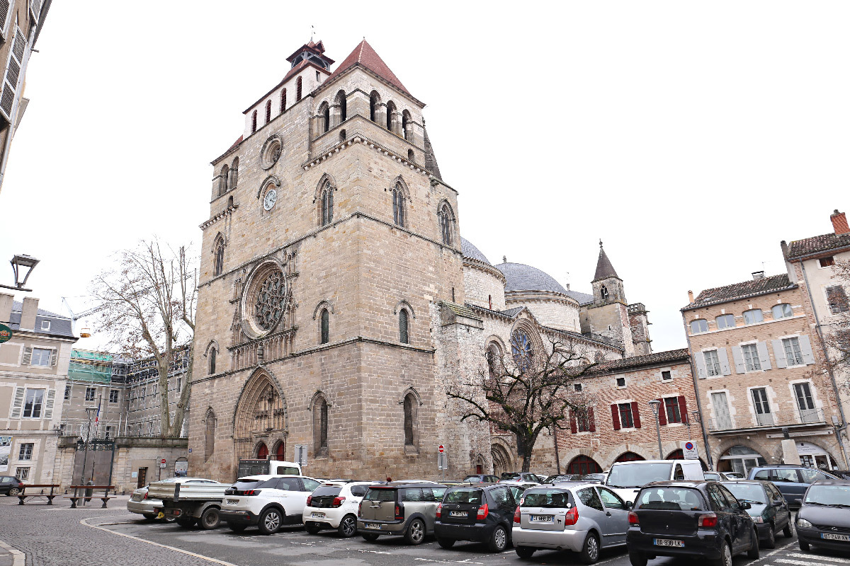 Cathédrale de Cahors, façade occidentale, Lot, France © Quartiers Lumières