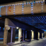 Passage SNCF cours Lafayette, Lyon, France - Concepteur lumière : Louis Lepoutre, Cobalt © Vincent Laganier