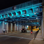 Passage SNCF rue des émeraudes, Lyon, France - Concepteur lumière : Aurélien de Fursac, Latérale © Vincent Laganier