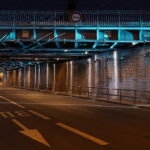 Passage SNCF rue des émeraudes, Lyon, France - Concepteur lumière : Aurélien de Fursac, Latérale © Vincent Laganier