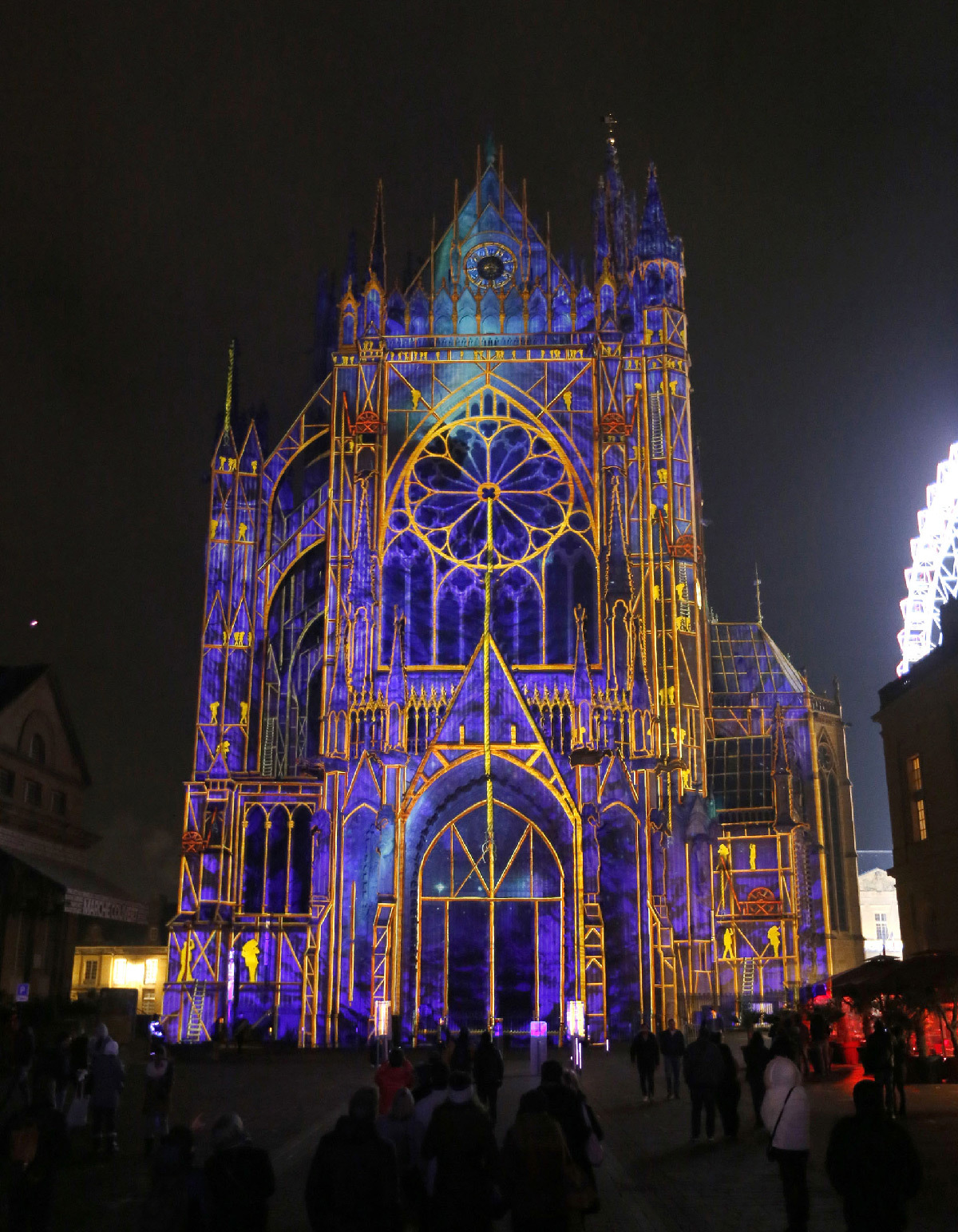Cathédrale de Metz, 800 ans, France - Spectacle vidéo mapping, La lanterne du bon dieu - Artslide