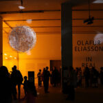 Stardust particule 2014, devant l'entrée de l'exposition à la Tate Modern, Londres, UK