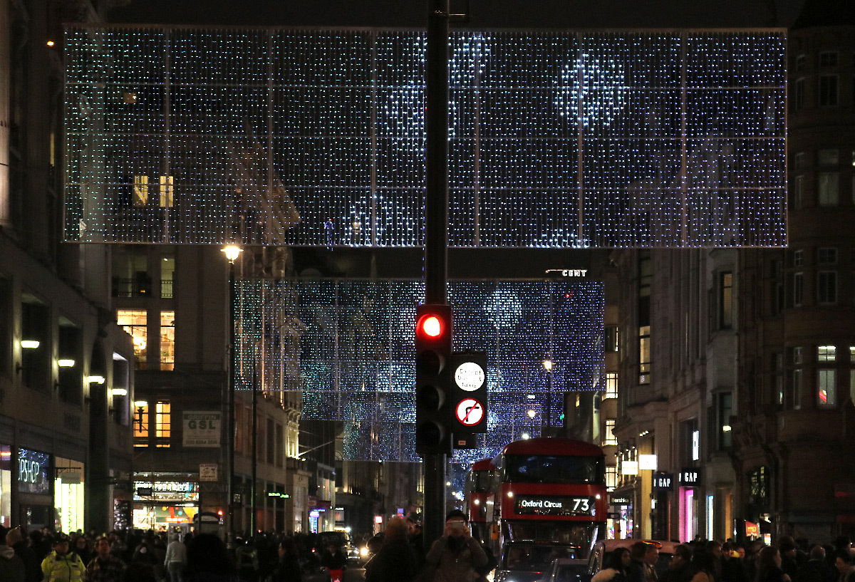Oxford Street, Londres, UK - Christmas Lights