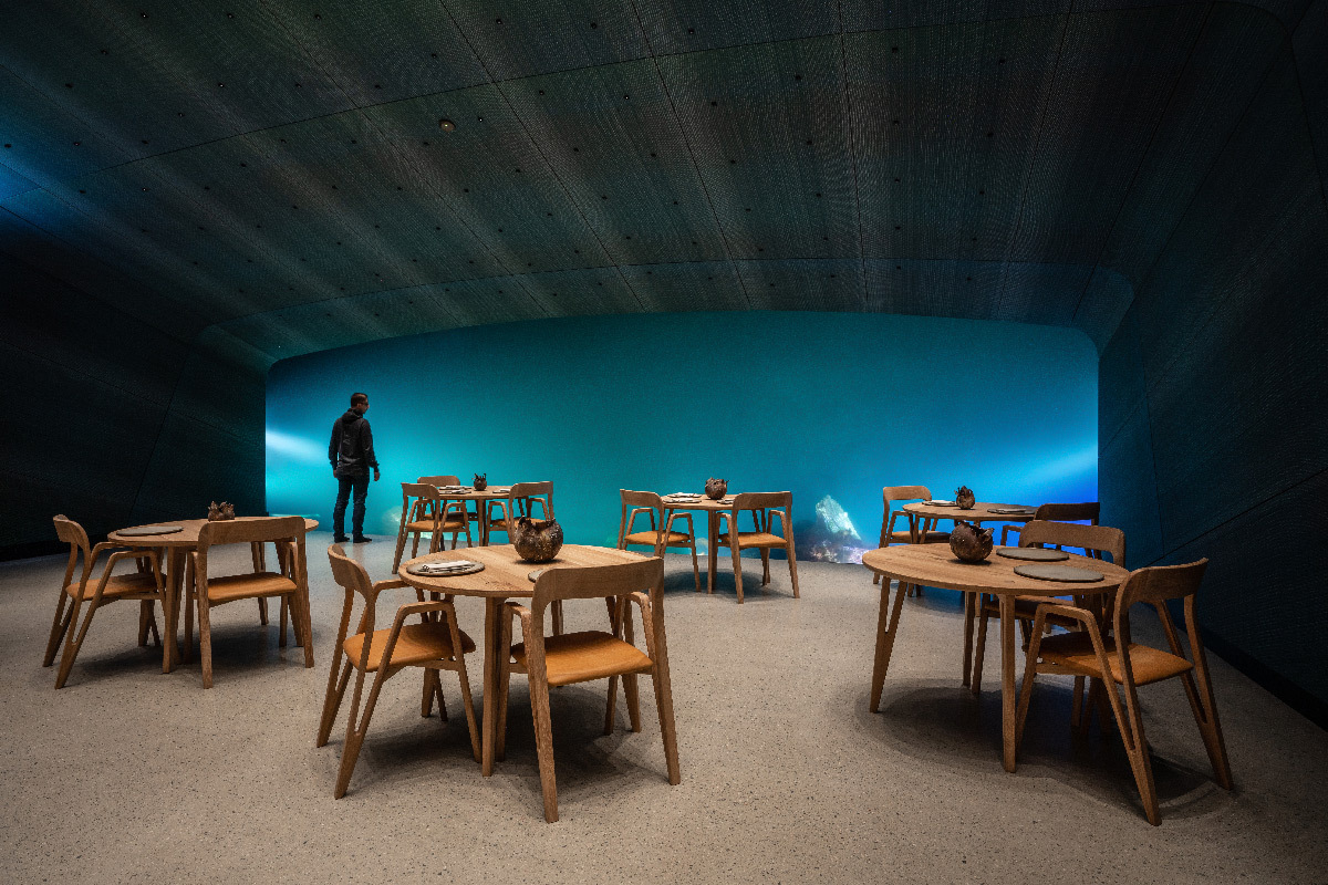 Under, restaurant sous-marin, Lindesnes, Norvège - Architecte : Snøhetta - Concepteur lumière : AF Lighting