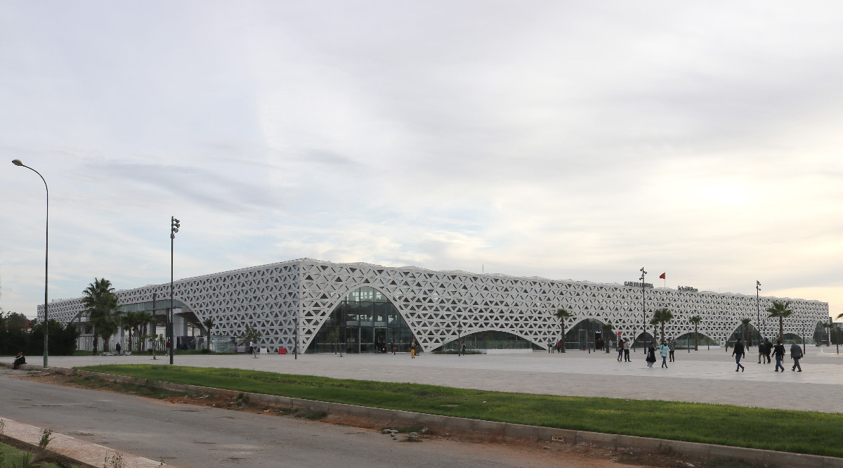 Vue d'ensemble, gare de Kénitra, Maroc - Architectes : OKA, SDA