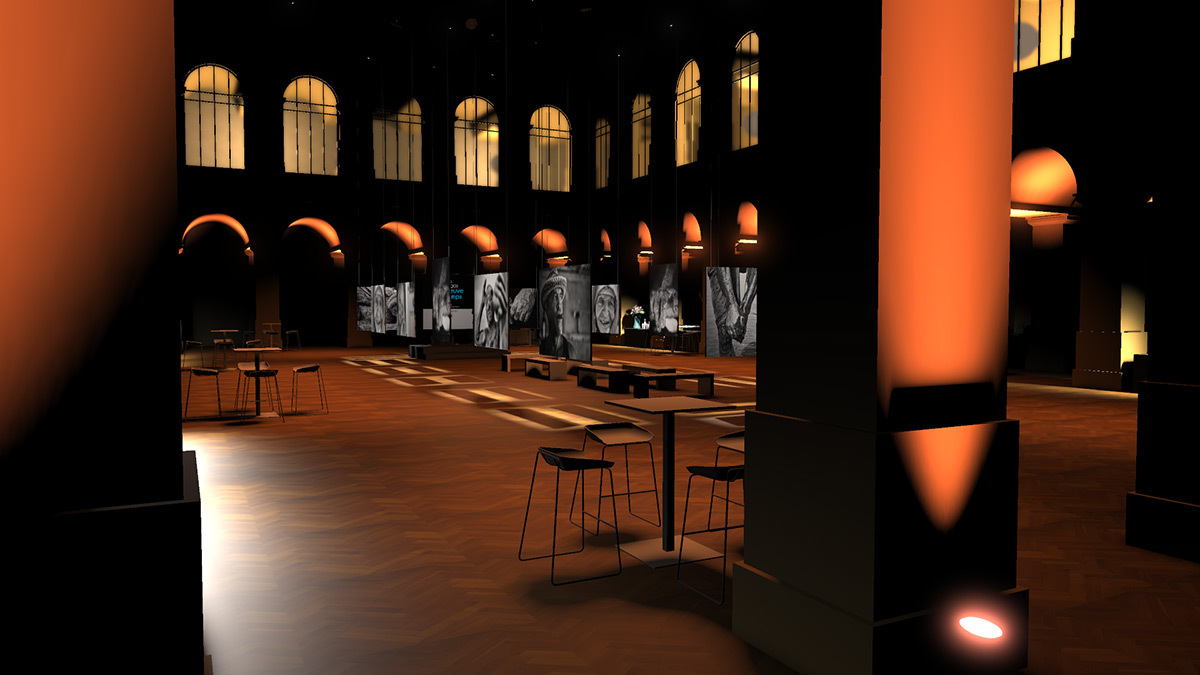 Visualiseur 3D en eclairage muséographique