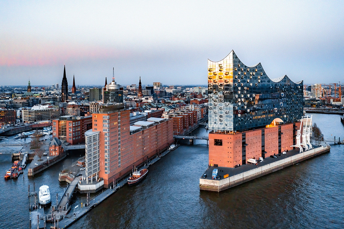 Elbphilharmonie, Port de Hambourg, Allemagne - Architecte : Herzog et de Meuron