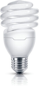 Lampe fluorescente compacte torsadée E27