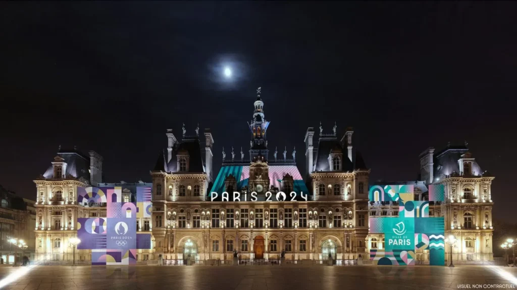 Projet du look de Paris sur l'Hôtel de ville de Paris