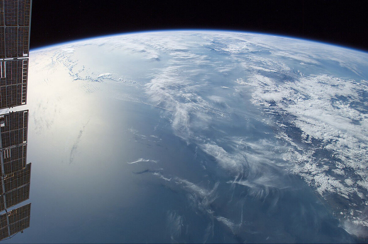 Océan Pacifique pris depuis l'ISS © NASA, Johnson Space Center