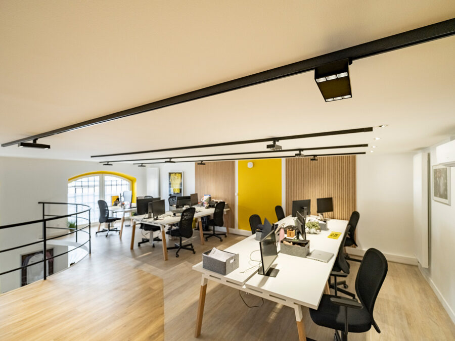Bureaux Com'Over, Lyon, France - Fabricant de luminaires Erco © Design de Lux - Vincent Muracciole