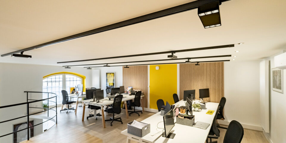Bureaux Com'Over, Lyon, France - Fabricant de luminaires Erco © Design de Lux - Vincent Muracciole