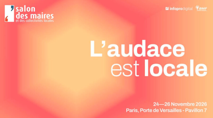 Salon des maires et des collectivités locales 2026 - affiche © Infopro Digital, AMF