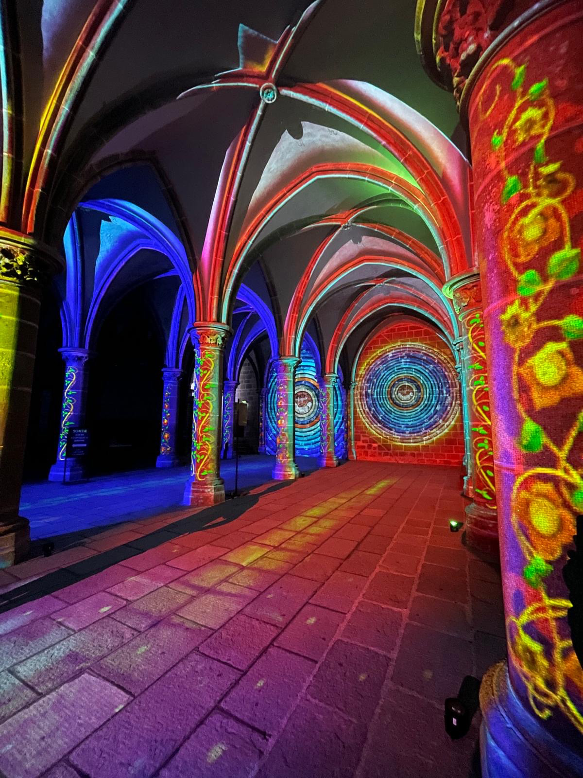 Rêve de Lune, parcours nocturne, scriptorium, abbaye du Mont-Saint-Michel