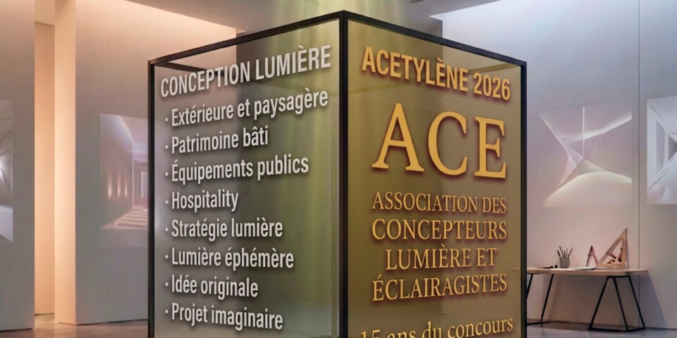 Appel à candidature : Prix de la conception lumière ACEtylène 2026 - Image générée avec IA © Gemini