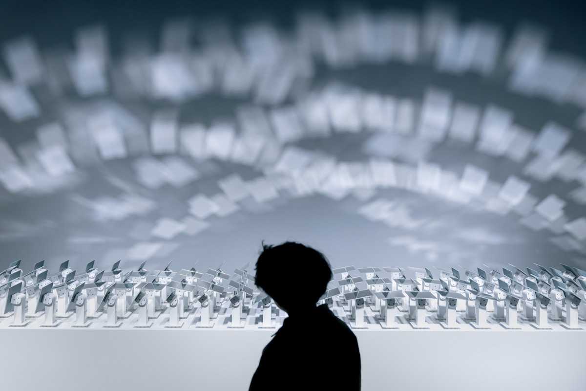 Into The Light, exposition lumière, la Villette, Paris, France - Narcisse, Nonotak
