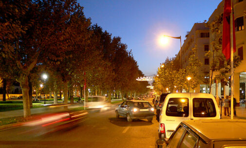 Eclairage public, ville de Fès, Maroc © Vincent Laganier
