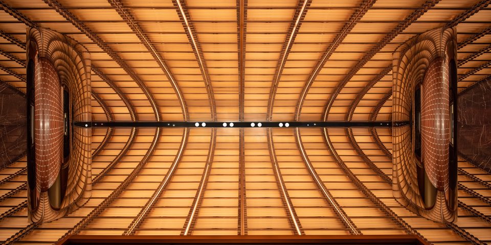 Grand Hyatt Kunming entrance hall lighting design, IALD Awards of Excellence 2026, The Flaming Beacon, Isometrix