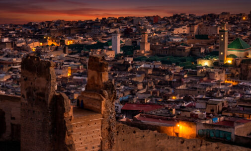LUCI Cities & Lighting Summit Fez 2027, Eclairage urbain et architectural de la Medina de Fès © Abdelbasset El Fallous, City of Fez