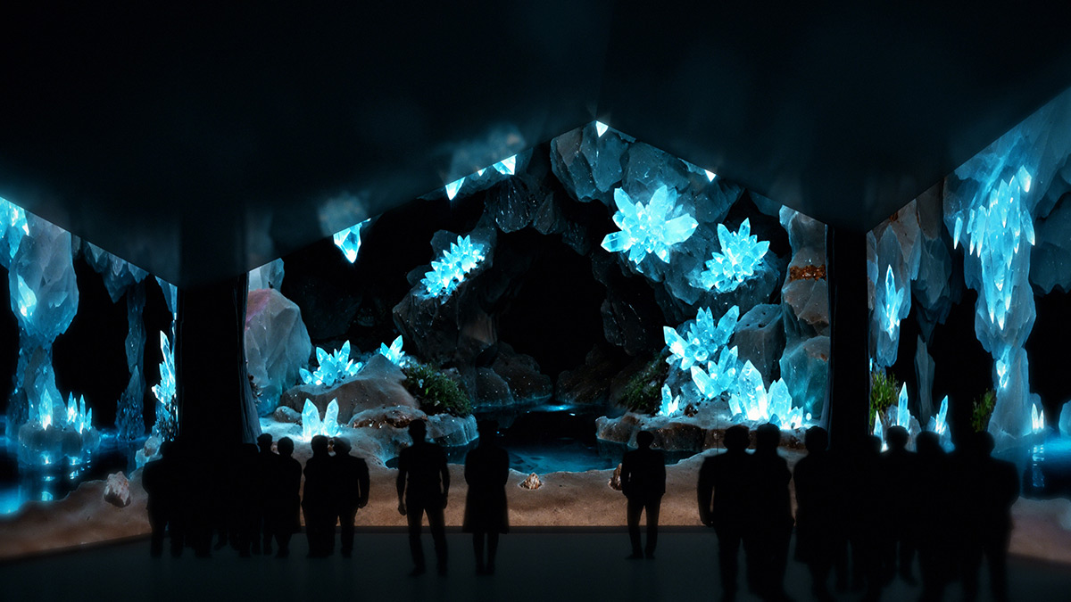 L'Hybride immersif, video mapping, Lille