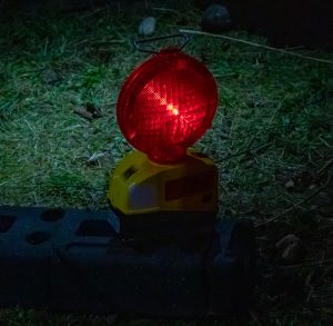 Éclairage de chantier LGV, lampe portative rouge LED de signalisation