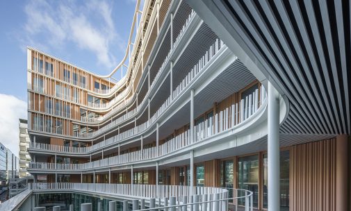 Edenn, architecture durable, ambiance urbaine, Paris-La Défense, Nanterre, France - Architectes Brenac & Gonzalez & Associés - BET fluides CET Ingénierie © Stefan Tuchila