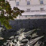 Glacis du château de Pau, fresque lumineuse de Quartiers Lumières et Laurent Meunier