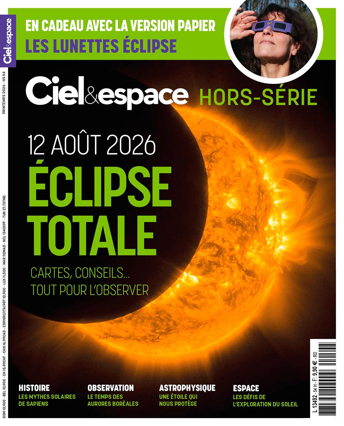 Solar eclipse, Ciel & Espace hors-série, 12 août 2016,