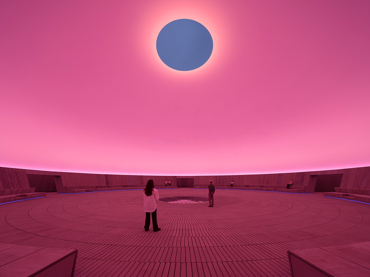 James Turrell Skyspace, As Seen Below, Aarhus, Denmark, 2026 - Dome during Sunrise