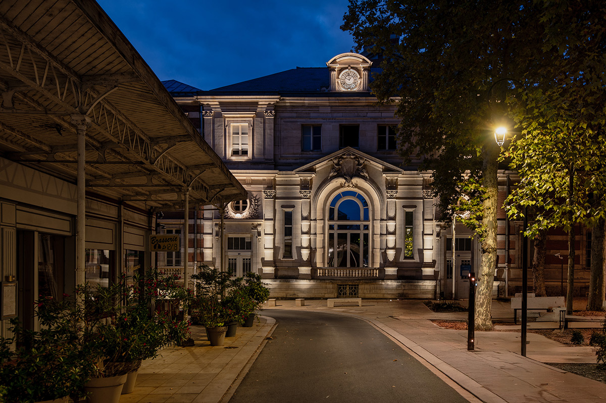Opéra, Vichy - Eclairage architectural de la façade latérale