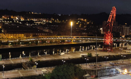 Éclairage exterieur, guide complet pour villes durables - Panorama éclairage public, architectural et urbain, Bilbao, Espagne - Photo © Vincent Laganier, LZL Services