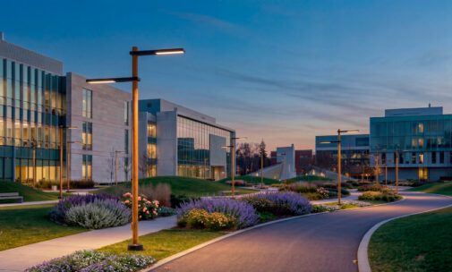 Luminaire extérieur - Bellevue Slim residential cycle path - Certification or, Grand Prix du Design 2026 - Photo © Luminis