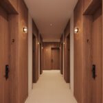 Luminaire intérieur - Orelia hotel corridor, Certification or, Grand Prix du Design 2026 - Photo © Eureka