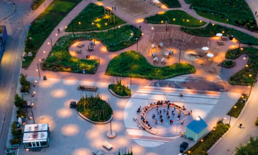 Parc de Töölö, Helsinki, Finlande - Extrait couverture Cities and Lighting, aout 2026, LUCI network magazine, no 12 © Petri Tuohimaa-Barkland, AINS Group - courtesy of City of Helsinki